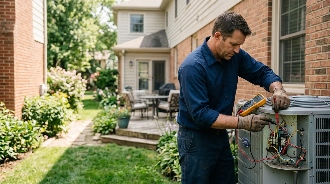HVAC technician working near Millington, NJ